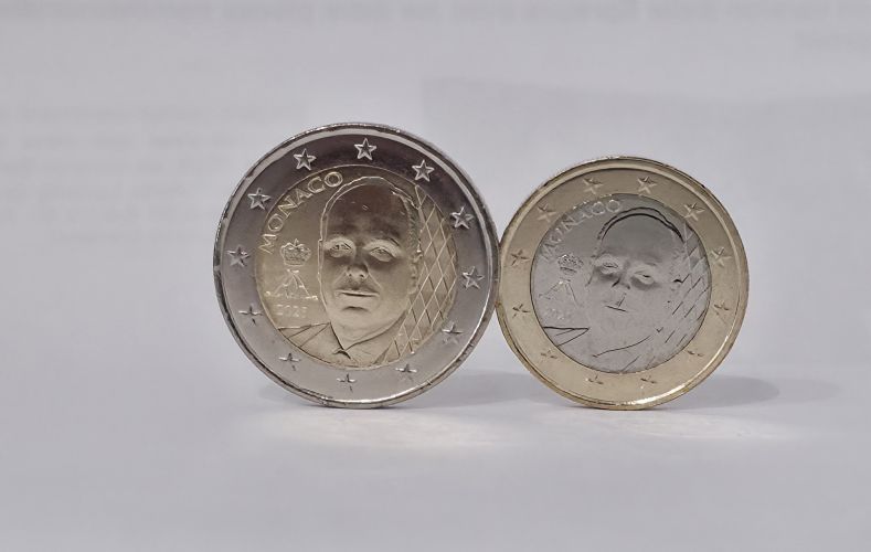 Lot 1 + 2€ Euros Nationale Monaco 2025 Albert II Nouvelles Faces