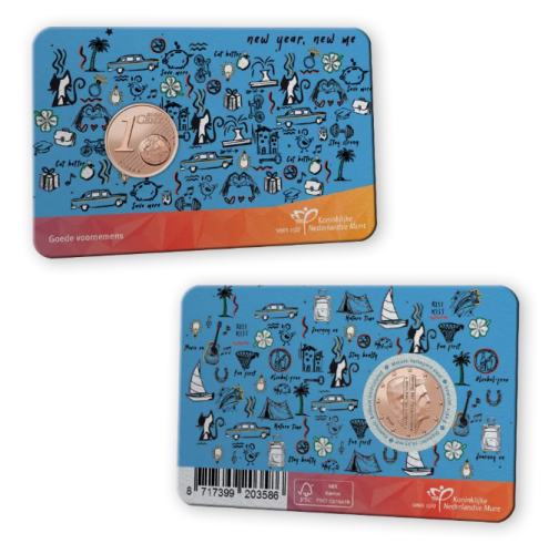 Coincard 0.01€ Euros Pays-Bas 2026 Resolution UNC