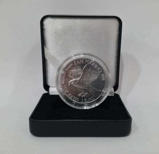 Coffret 1 Once Argent 999/1000 - 5 Euros Saint Marin Faucon Pelerin 2026