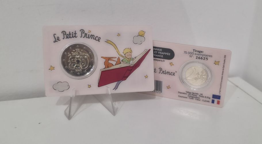 Coincard 2€ Euros Commémorative France 2026 Petit Prince LIVRE
