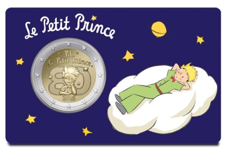 Coincard 2€ Euros Commémorative France 2026 Petit Prince NUAGE