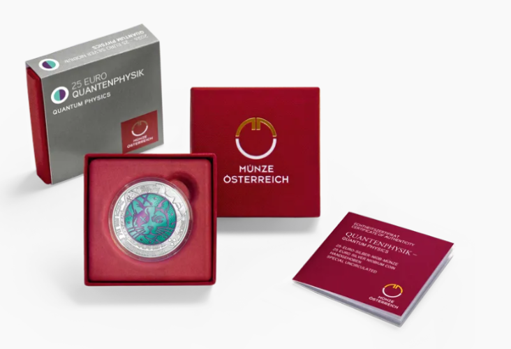 Coffret 25€ Euros Autriche Argent 900 Niobium 2026 ''Quantum Physics''