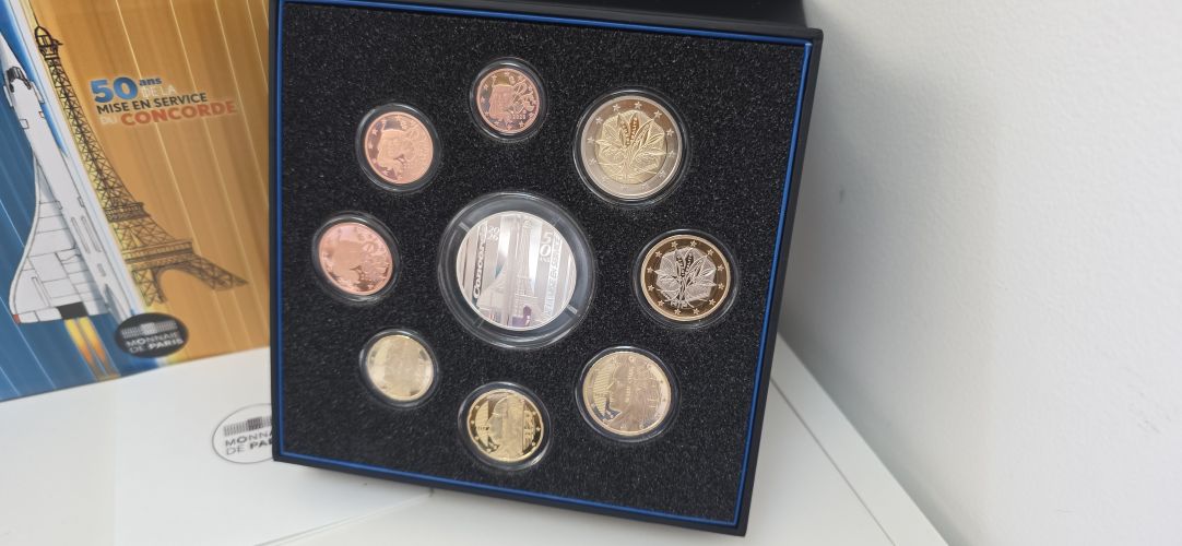 Coffret Collector 20€ Argent 999/1000 Concorde + Serie BE 2026