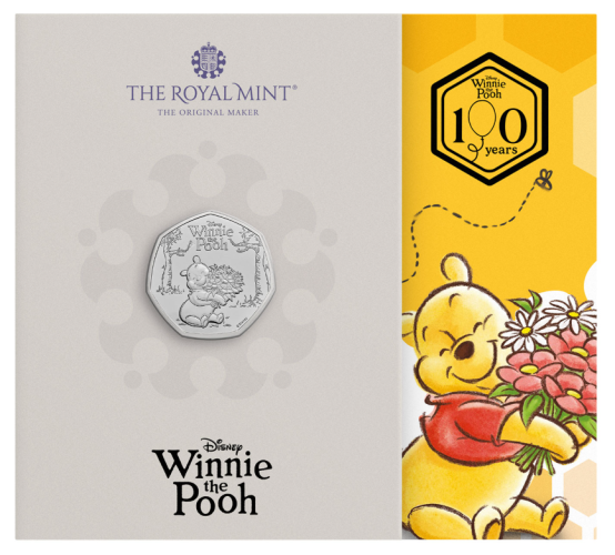 Coincard 0,5 Pounds BU Royaume-Uni 2026 - Winnie l'Ourson