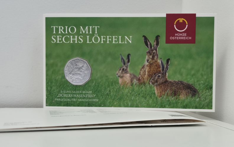 Coincard 5€ Euros Argent 925 Autriche 2026 - Paques Eastern