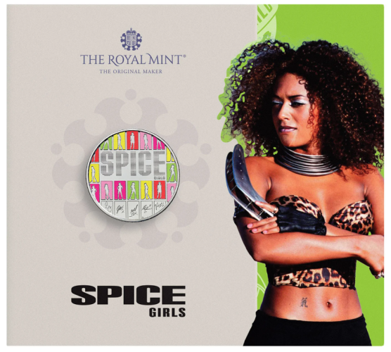 PREVENTE Coincard BU 5 Pounds UK 2026 Spice Girls COLORISEE - Mel B