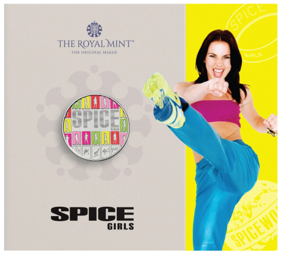 PREVENTE Coincard BU 5 Pounds UK 2026 Spice Girls COLORISEE - Melanie C