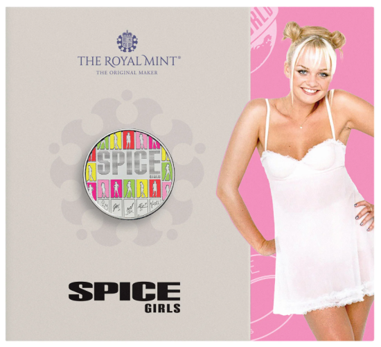 PREVENTE Coincard BU 5 Pounds UK 2026 Spice Girls COLORISEE - Emma