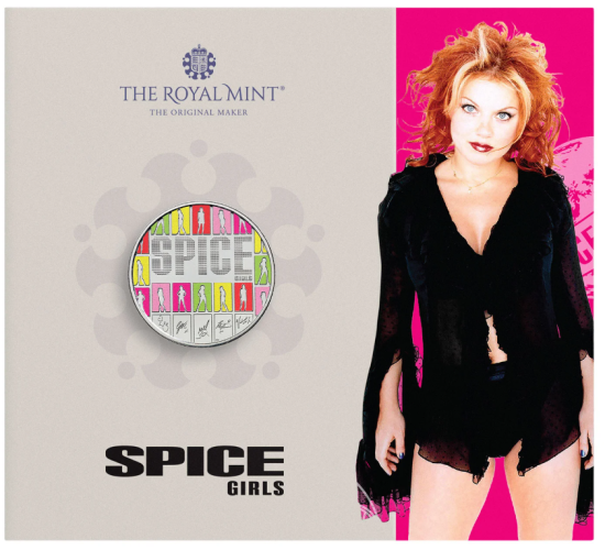 PREVENTE Coincard BU 5 Pounds UK 2026 Spice Girls COLORISEE - Geri Halliwell
