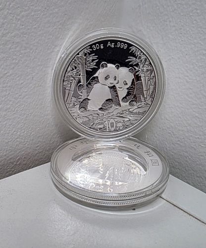 10 Yuan 30g Argent Silver 2026 - 999/1000 - Panda - Chine SOUS CAPSULE