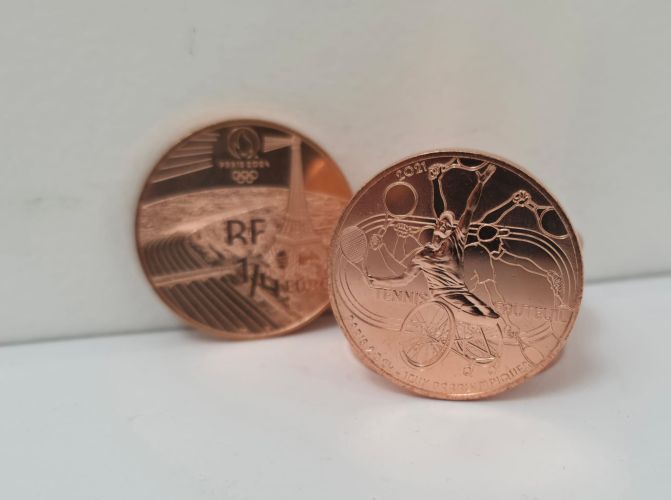 1/4€ Euros Quarter Monnaie de Paris 2024 Tennis Fauteuil 2021