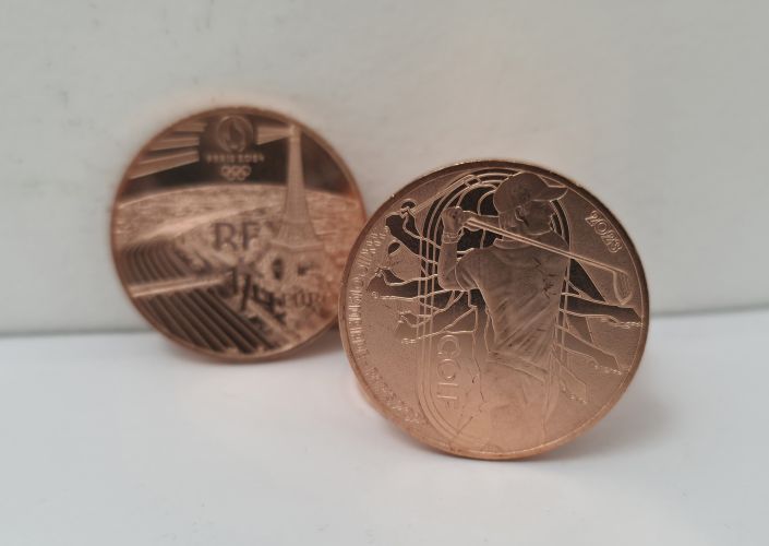 1/4€ Euros Quarter Monnaie de Paris Paris 2024 Golf 2023