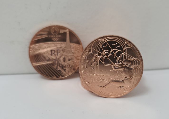 1/4€ Euros Quarter Monnaie de Paris 2024 Kite Surf 2022