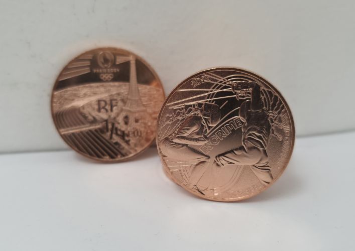 1/4€ Euros Quarter Monnaie de Paris 2024 Escrime