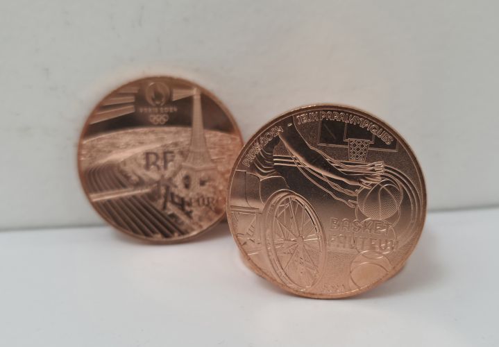 1/4€ Euros Quarter Monnaie de Paris 2024 Basket Fauteuil 2023