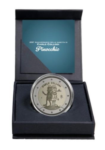PREVENTE Coffret BE Poli Inversé 2€ Euros Commémorative Italie 2026 Pinocchio