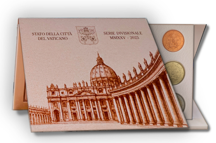PREVENTE Coffret BU Euros Vatican 2025 - 8 pièces 1 centimes à 2€