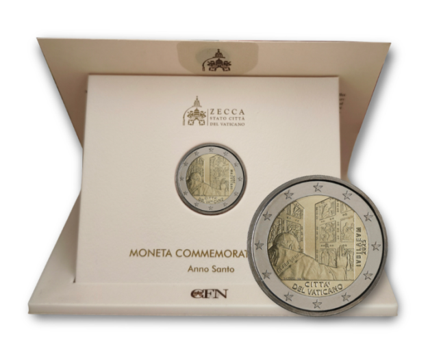 PREVENTE Coffret BU 2€ Euros Commémorative Vatican 2025 Année Sainte