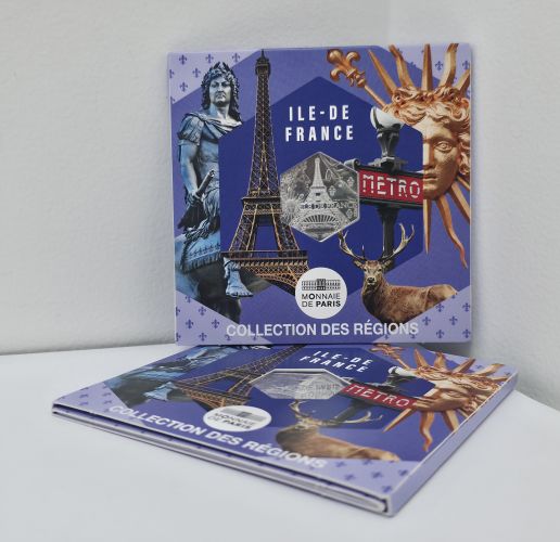 Cartelette 10€ Euros Argent 500/1000 France 2026 - Region ILE DE FRANCE