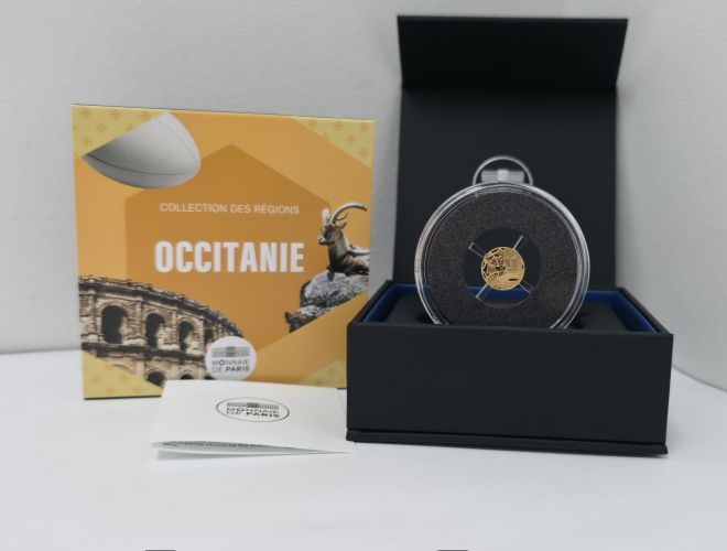 Coffret 5€ Euros Or France 999/1000 - 2026 Region OCCITANIE