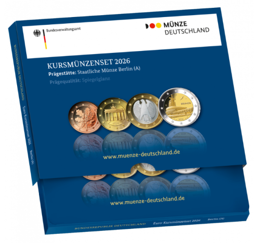 Coffret BE Proof Euros Allemagne 2026 - 8 pièces 1 centimes à 2€ + 2€ Bremen