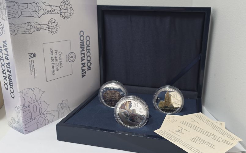 Coffret 3 x 10€ Euros Argent 925/1000 Espagne 2026 GAUDI
