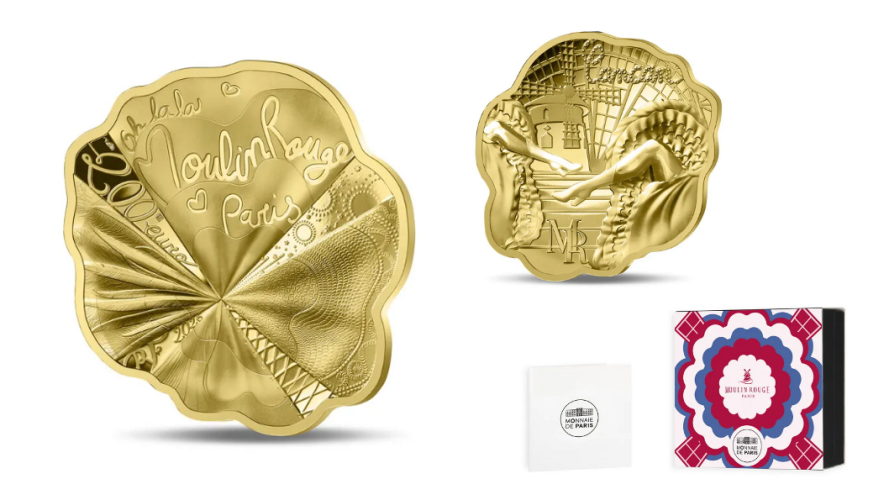 Coffret 200€ France Or Gold 999/1000 - Moulin Rouge - 1 Oz