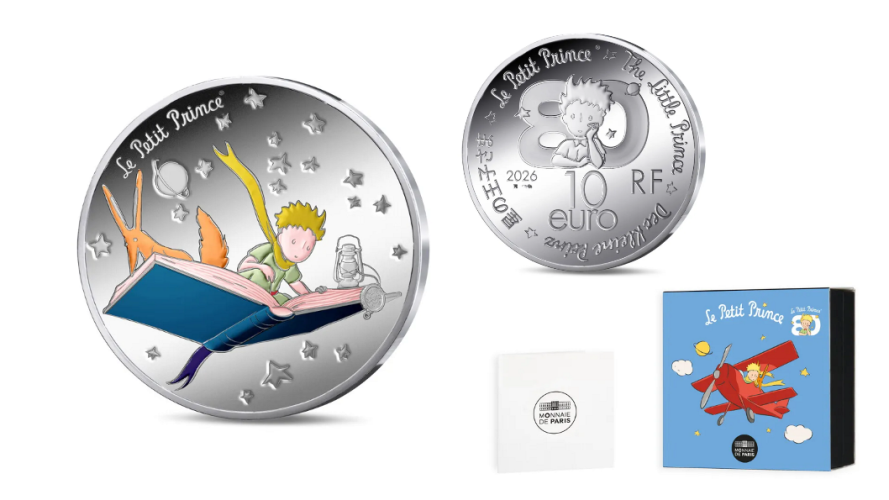Coffret 10€ Argent Silver 999/1000 France 2026 Petit Prince Livre