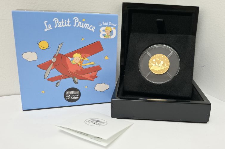 Coffret 50€ Or Gold 999/1000 France 2026 - Petit Prince Livre 1/4Oz