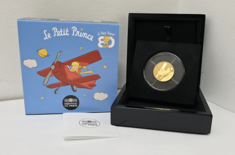 Coffret 50€ Or Gold 999/1000 France 2026 - Petit Prince Avion 1/4Oz