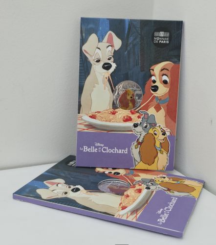 Cartelette 10€ Euros Argent France 333/1000 - Disney 2025 Belle Clochard
