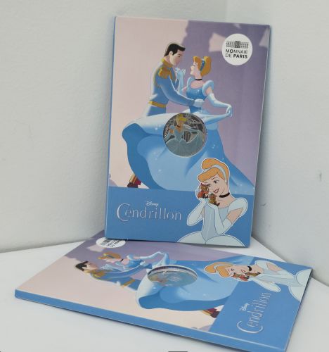 Cartelette10€ Euros Argent France 333/1000 - Disney 2025 Cendrillon