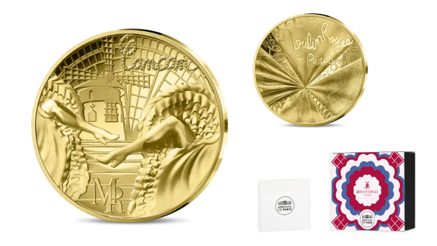Coffret 20€ France Or Gold 999/1000 - Moulin Rouge - 1/10 Oz