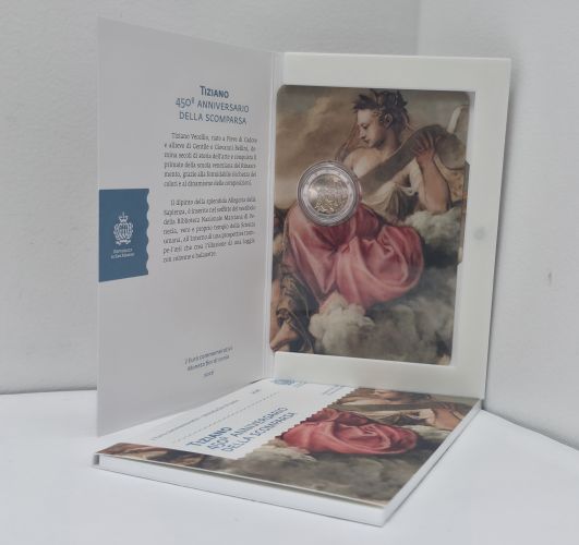 Coincard BU 2€ Euros Commémorative Saint-Marin 2026 TIZIANO