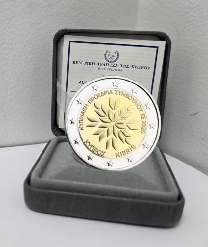 PREVENTE Coffret BE Proof 2€ Euros Commémorative Chypre 2026 Présidence Europe