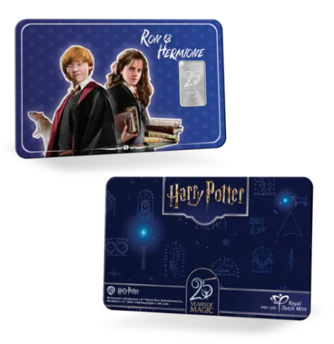 Coincard 1g SilverBar Pays-Bas 2026 - HARRY POTTER - Ron & Hermione