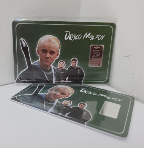 Coincard 1g SilverBar Pays-Bas 2026 - HARRY POTTER - Draco Malfoy