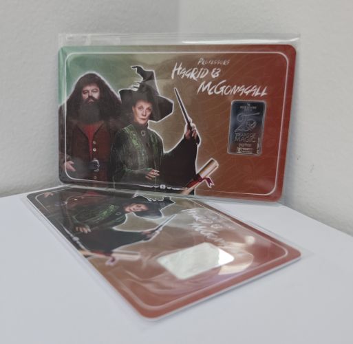 Coincard 1g SilverBar Pays-Bas 2026 - HARRY POTTER - Hagrid & McGonagall