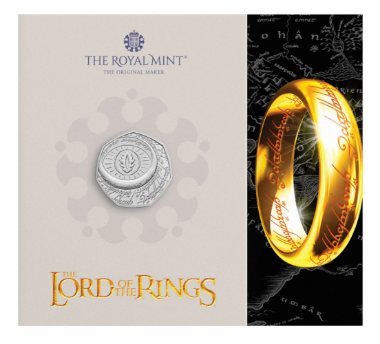 PREVENTE Coincard BU 0,5 Pound Royaume Uni 2026 Lord of The Ring