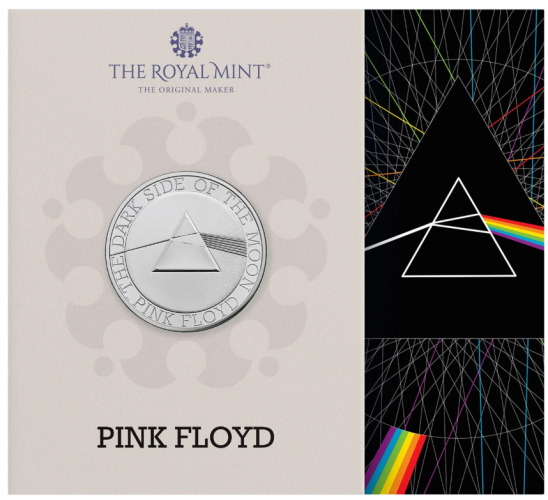 PREVENTE Coincard BU 5 Pound Royaume Uni 2026 Pink Floyd
