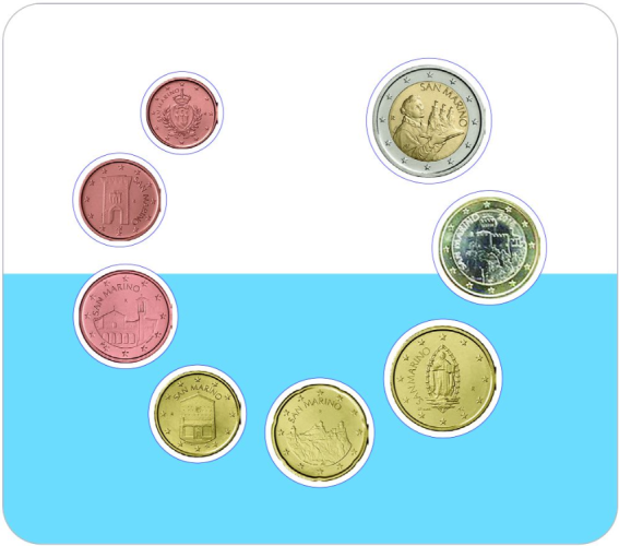 PREVENTE Coffret BU Euros Saint-Marin 2026 - 8 pièces 1 centime à 2€