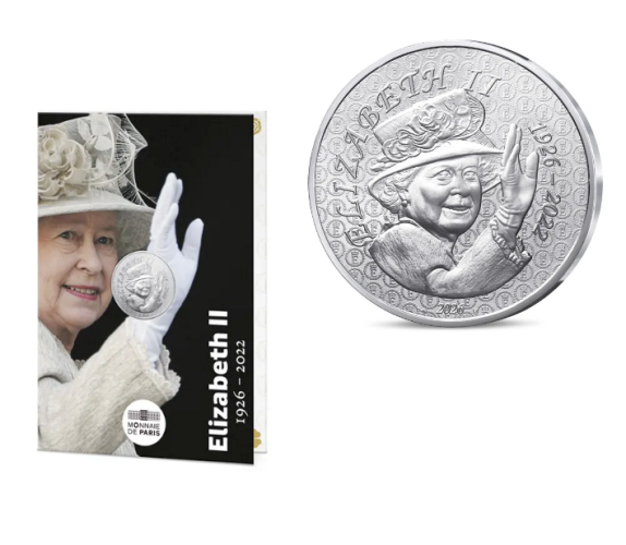 Cartelette 10€ Argent Silver 333/1000 100 Years Elisabeth II