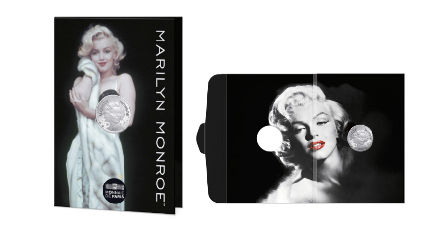 PREVENTE Cartelette 10€ Euros Argent Silver 333/1000 Marilyn Monroe