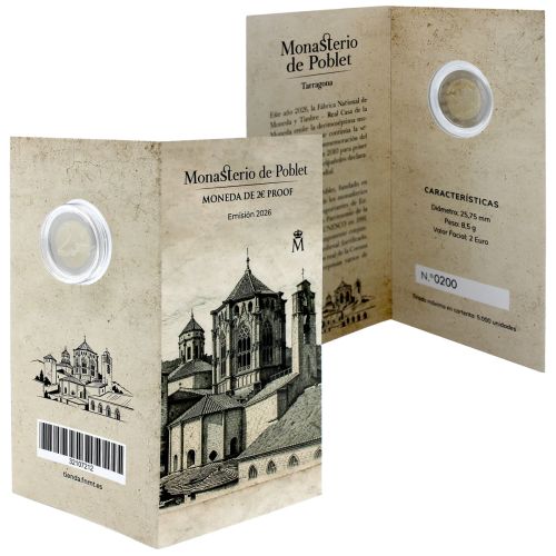 PREVENTE Coffret 2€ BE Proof Euros Commémorative Espagne 2026 Poblet
