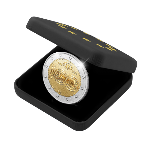 Coffret BE REVERSE Proof 2€ Euros Commémorative Belgique 2026 - 100 Ans SNCB