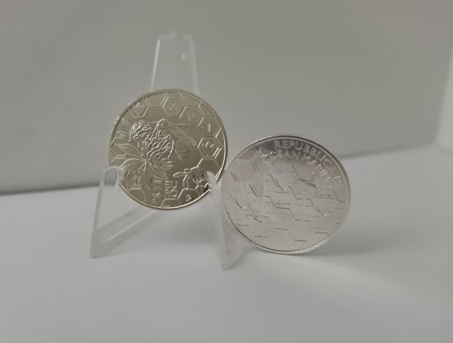 5€ Euros Argent 925/1000 Saint-Marin 2026 Abeille - 18g