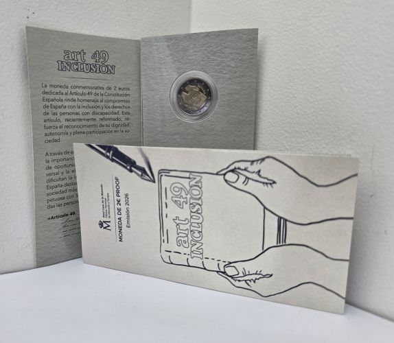Coffret 2€ BE Proof Euros Commémorative Espagne 2026 Inclusion