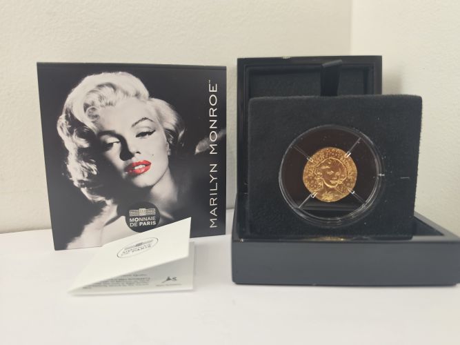Coffret 50€ Euros Or Gold 999/1000 France 2026 - Marilyn Monroe - 1/4 Oz