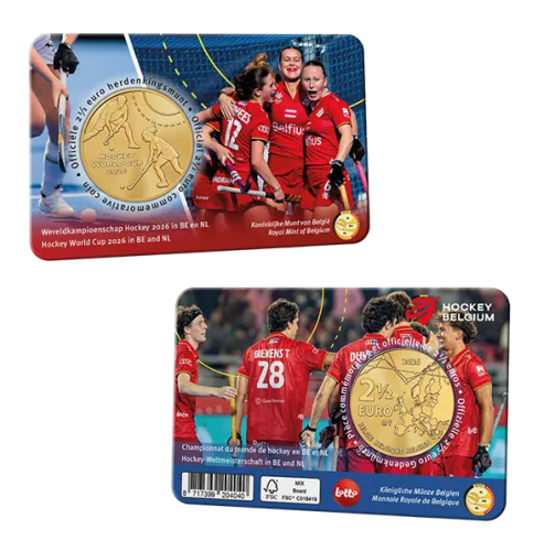 PREVENTE 2.5€ Euros Commémorative Belgique 2026 Hockey Version NL