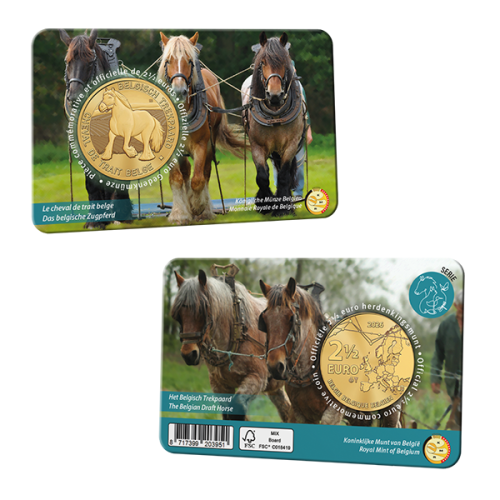 PREVENTE 2.5€ Euros Commémorative Belgique 2026 Cheval Version FR